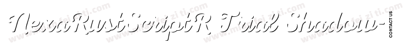 NexaRustScriptR Trial Shadow字体转换